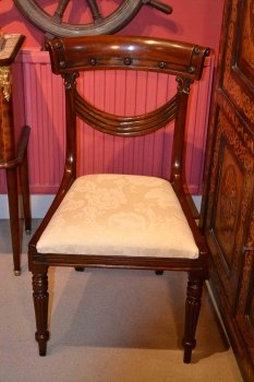 02972E - 2-English-Regency-Dining-Table-&-10-Regency-Swag-Chairs-22